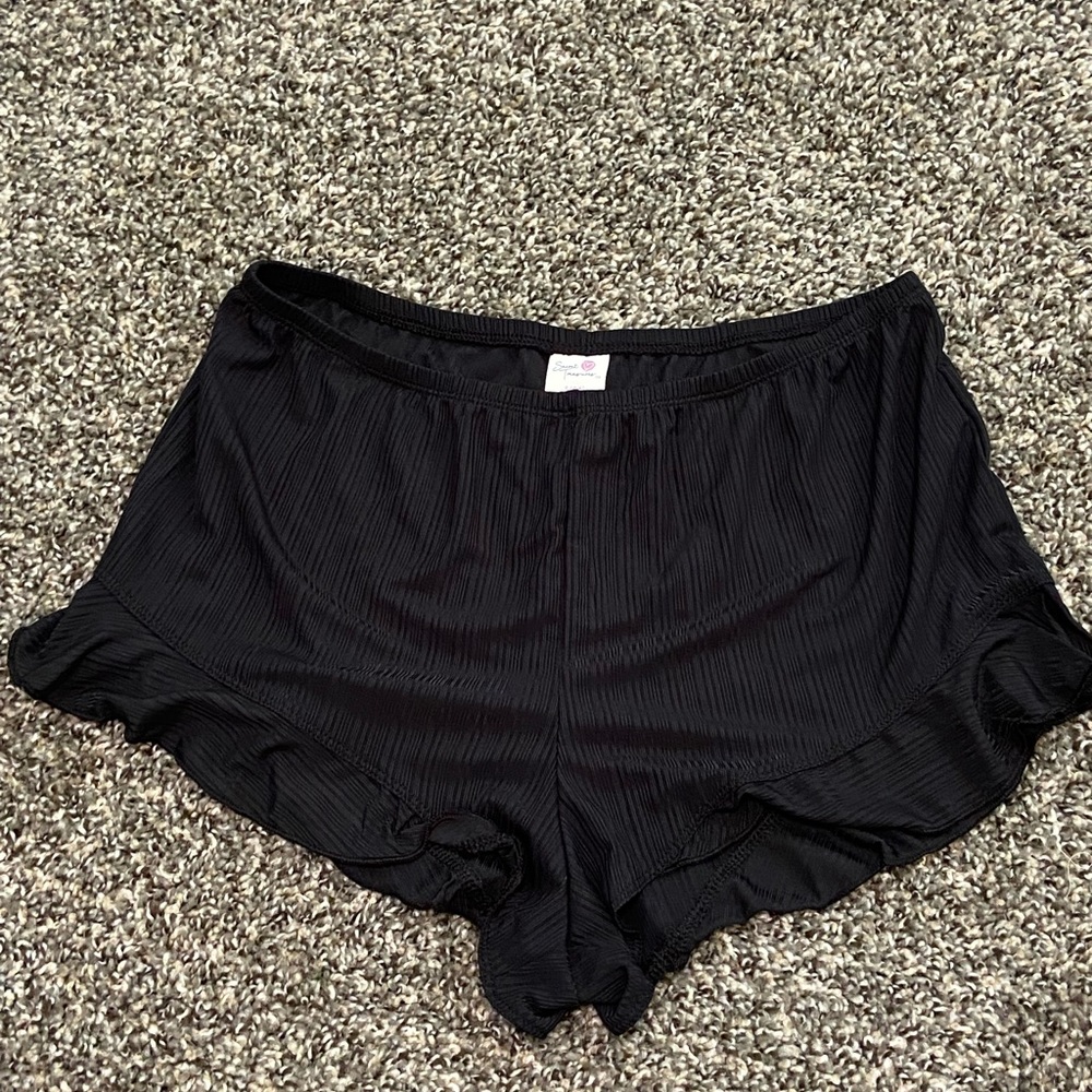 Black pajama shorts